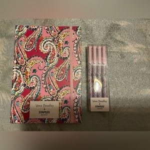 Vera Bradley gel pens and journal.